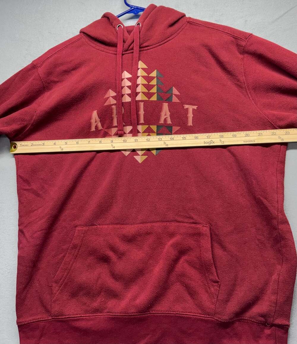 Ariat Real Beartooth Women's Hoodie Burgundy Graphic Sweatshirt - Picture 7 of 10